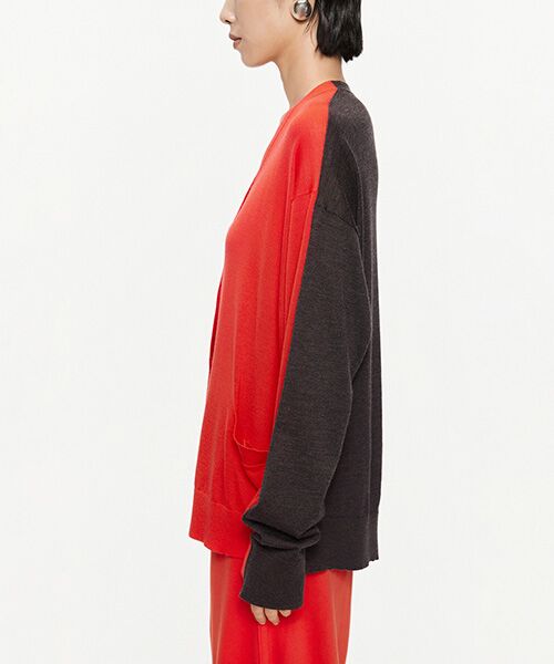 JNBY / ジェーエヌビーワイ ニット・セーター | Two-Tone Merino Wool Cardigan | 詳細23