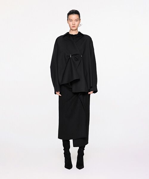 JNBY / ジェーエヌビーワイ その他アウター | Modern Pleated Shirt Jacket | 詳細4