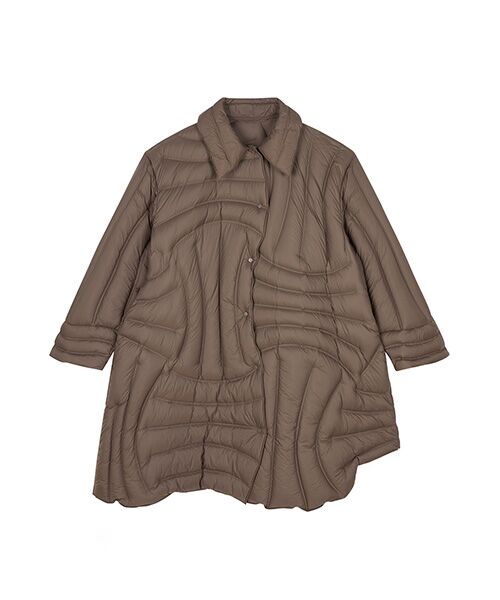 JNBY / ジェーエヌビーワイ ダウンジャケット・ベスト | Twisted Quilted Mid-length Down Jacket | 詳細16