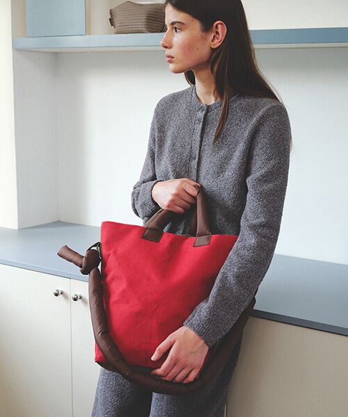 JNBY / ジェーエヌビーワイ トートバッグ | HOME Reversible Toast Canvas Bag（RED）