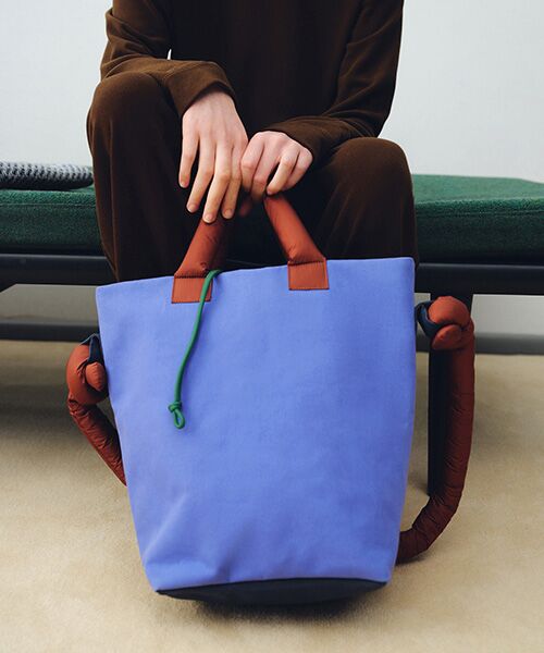 JNBY / ジェーエヌビーワイ トートバッグ | HOME Reversible Toast Canvas Bag（BLUE）