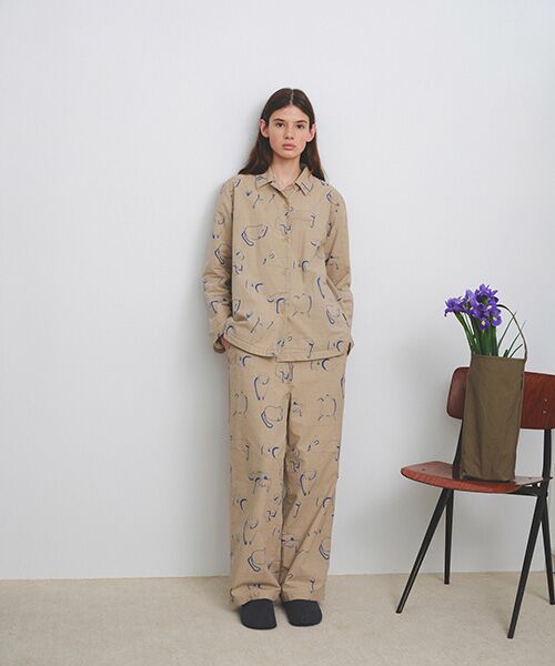 JNBY / ジェーエヌビーワイ ルームウェア | HOME Animal Check Fleece Pants | 詳細5