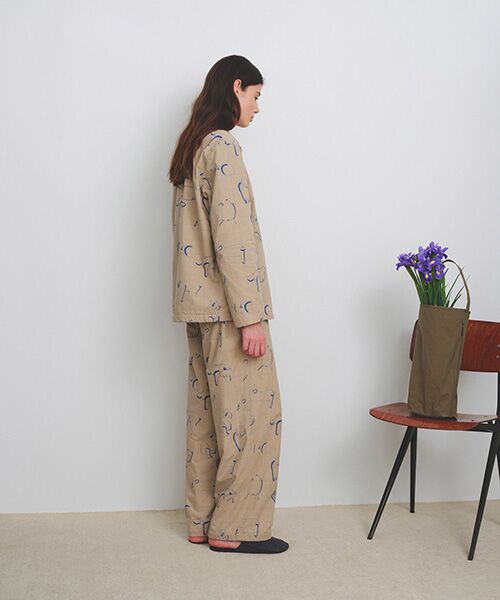 JNBY / ジェーエヌビーワイ ルームウェア | HOME Animal Check Fleece Pants | 詳細6