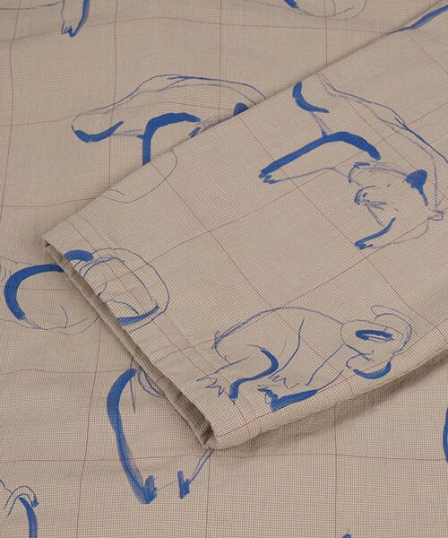 JNBY / ジェーエヌビーワイ ルームウェア | HOME Animal Check Fleece Pants | 詳細15