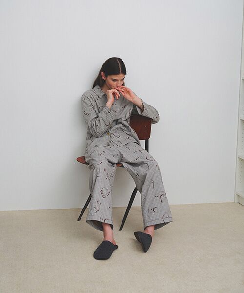 JNBY / ジェーエヌビーワイ ルームウェア | HOME Animal Check Fleece Pants | 詳細22