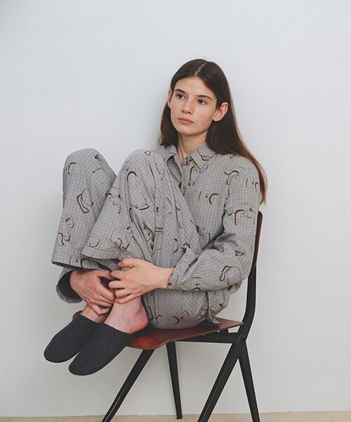 JNBY / ジェーエヌビーワイ ルームウェア | HOME Animal Check Fleece Pants | 詳細24