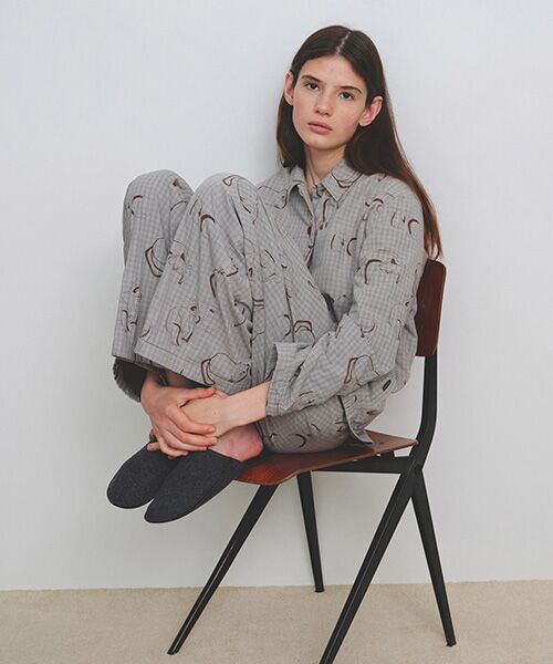 JNBY / ジェーエヌビーワイ ルームウェア | HOME Animal Check Fleece Pants | 詳細25