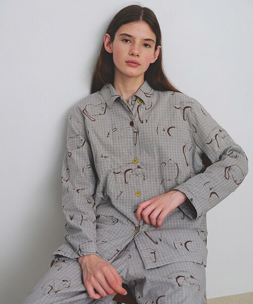 JNBY / ジェーエヌビーワイ ルームウェア | HOME Animal Check Fleece Pants | 詳細26