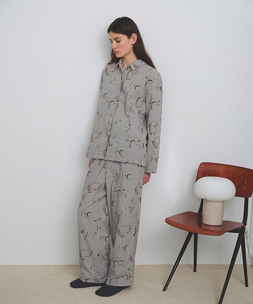 JNBY / ジェーエヌビーワイ ルームウェア | HOME Animal Check Fleece Pants | 詳細27