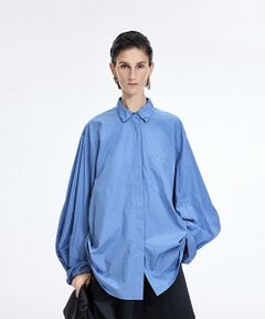 JNBY / ジェーエヌビーワイ シャツ・ブラウス | Sculpted Sleeve Stripe Shirt