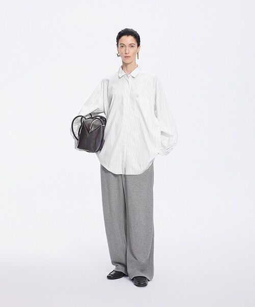 JNBY / ジェーエヌビーワイ シャツ・ブラウス | Sculpted Sleeve Stripe Shirt | 詳細3