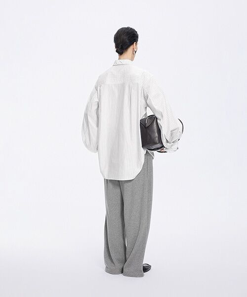 JNBY / ジェーエヌビーワイ シャツ・ブラウス | Sculpted Sleeve Stripe Shirt | 詳細5