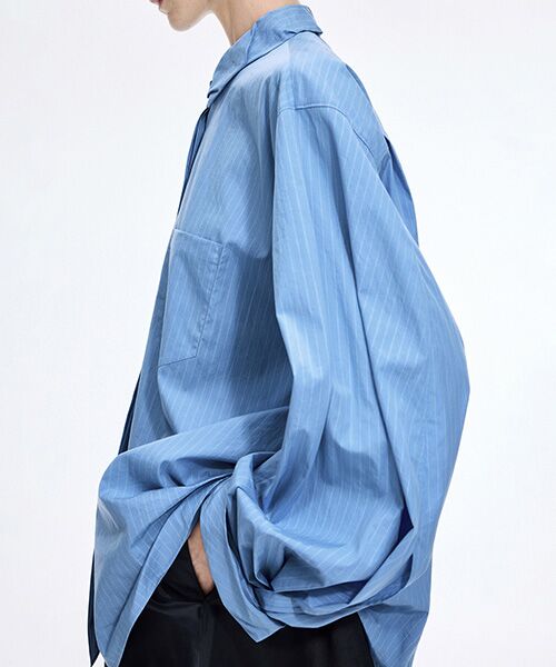 JNBY / ジェーエヌビーワイ シャツ・ブラウス | Sculpted Sleeve Stripe Shirt | 詳細20