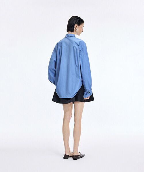 JNBY / ジェーエヌビーワイ シャツ・ブラウス | Sculpted Sleeve Stripe Shirt | 詳細23