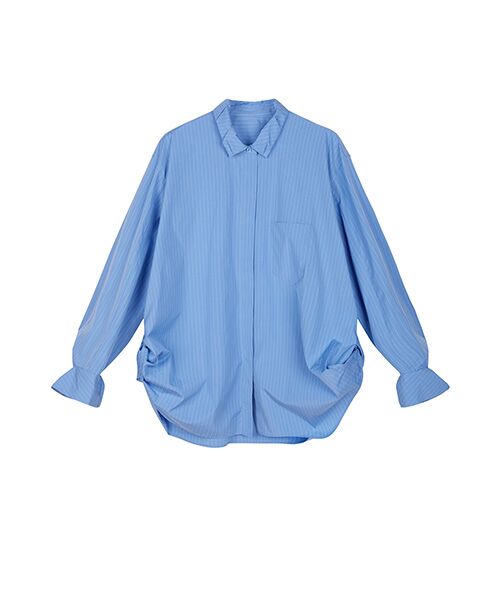 JNBY / ジェーエヌビーワイ シャツ・ブラウス | Sculpted Sleeve Stripe Shirt | 詳細24