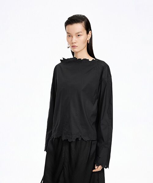 JNBY / ジェーエヌビーワイ シャツ・ブラウス |  Floral Cut Lace Blouse | 詳細9