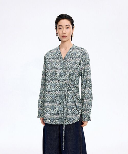 JNBY / ジェーエヌビーワイ シャツ・ブラウス | Liberty Bird Print Shirt(MULTI)