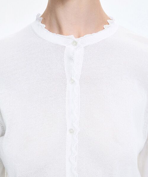 JNBY / ジェーエヌビーワイ カーディガン・ボレロ | Lace Trim Cardigan | 詳細4