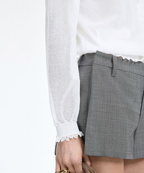 JNBY / ジェーエヌビーワイ カーディガン・ボレロ | Lace Trim Cardigan | 詳細5