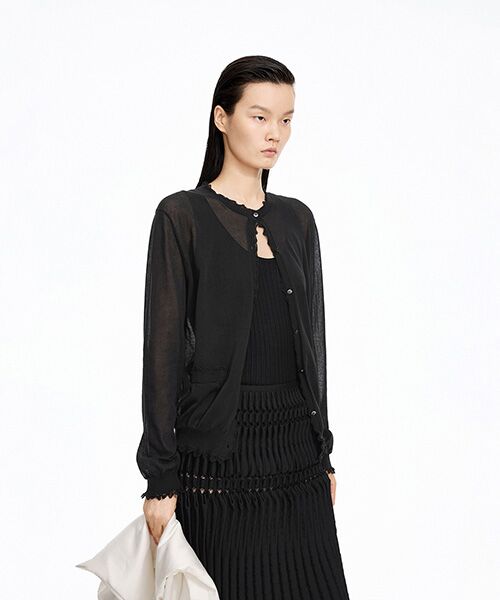 JNBY / ジェーエヌビーワイ カーディガン・ボレロ | Lace Trim Cardigan | 詳細8
