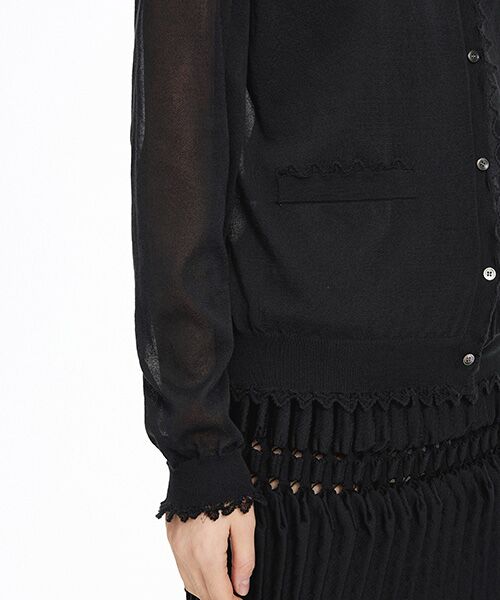 JNBY / ジェーエヌビーワイ カーディガン・ボレロ | Lace Trim Cardigan | 詳細10