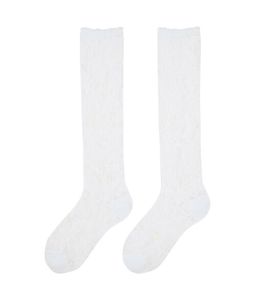 JNBY / ジェーエヌビーワイ ソックス | Jacquard Lace Socks（WHITE）