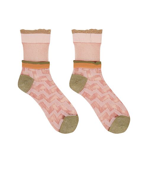 JNBY / ジェーエヌビーワイ ソックス | Sheer Layered Stripe Socks | 詳細6