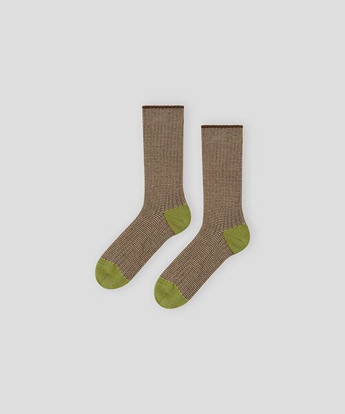 JNBY / ジェーエヌビーワイ ソックス | HOME Color Block Socks（GREEN）
