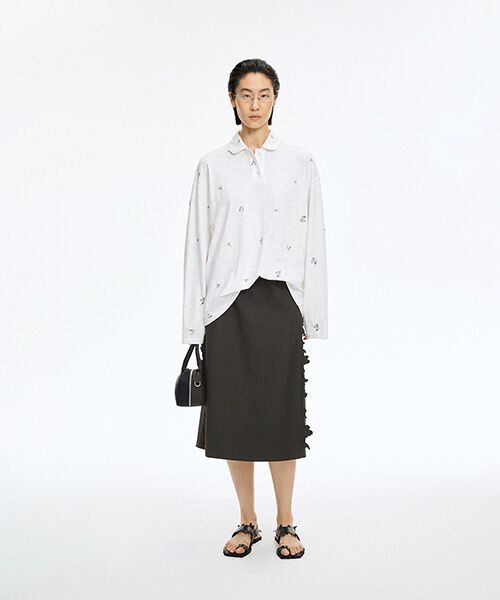 JNBY / ジェーエヌビーワイ ロング・マキシ丈スカート | Elegant Cutwork Skirt | 詳細11