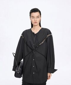 JNBY / ジェーエヌビーワイ シャツ・ブラウス | Lace Patchwork Blouse