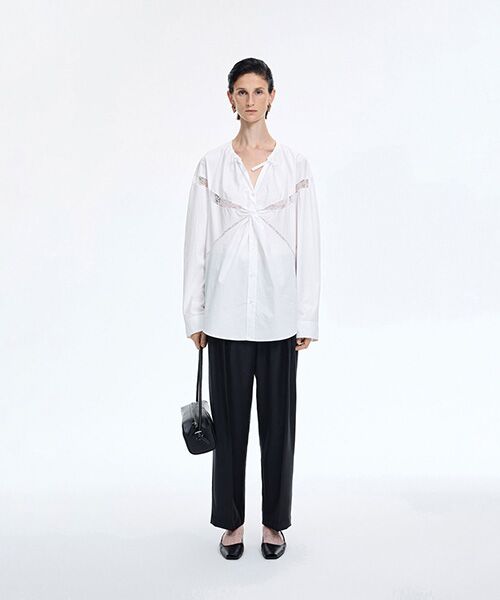 JNBY / ジェーエヌビーワイ シャツ・ブラウス | Lace Patchwork Blouse | 詳細1