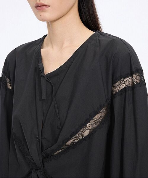 JNBY / ジェーエヌビーワイ シャツ・ブラウス | Lace Patchwork Blouse | 詳細15