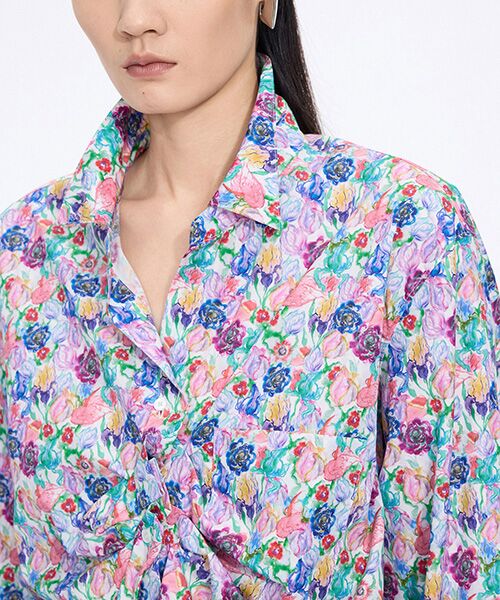 JNBY / ジェーエヌビーワイ シャツ・ブラウス | Watercolor Tulip Shirt | 詳細2