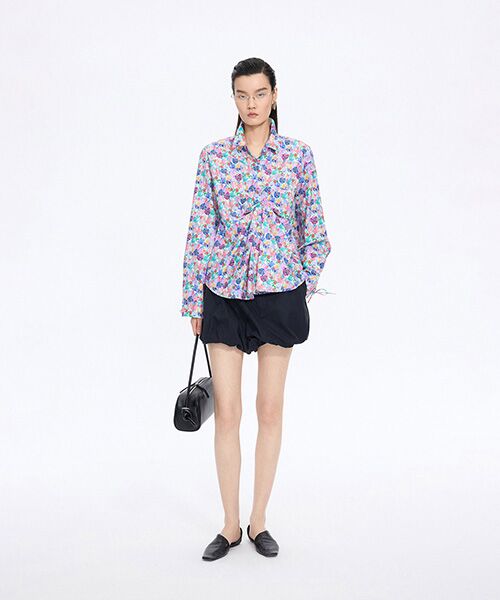 JNBY / ジェーエヌビーワイ シャツ・ブラウス | Watercolor Tulip Shirt | 詳細4