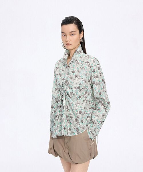 JNBY / ジェーエヌビーワイ シャツ・ブラウス | Watercolor Tulip Shirt | 詳細14