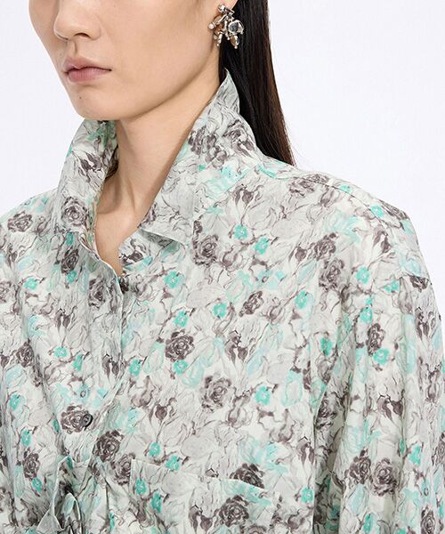 JNBY / ジェーエヌビーワイ シャツ・ブラウス | Watercolor Tulip Shirt | 詳細15