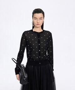 JNBY / ジェーエヌビーワイ カーディガン・ボレロ | Sheer Polka Dot Cardigan