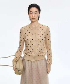 JNBY / ジェーエヌビーワイ カーディガン・ボレロ | Sheer Polka Dot Cardigan