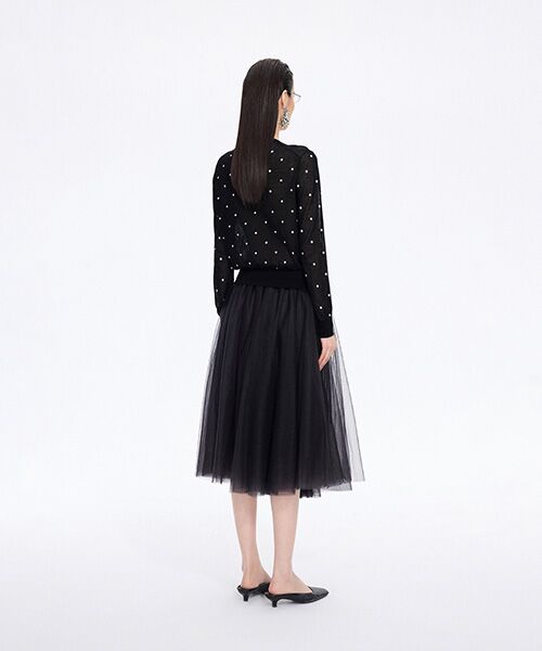 JNBY / ジェーエヌビーワイ カーディガン・ボレロ | Sheer Polka Dot Cardigan | 詳細5