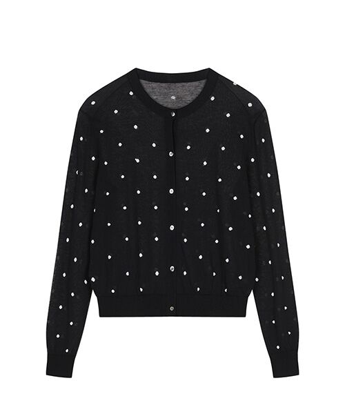 JNBY / ジェーエヌビーワイ カーディガン・ボレロ | Sheer Polka Dot Cardigan | 詳細6
