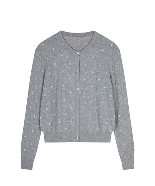 JNBY / ジェーエヌビーワイ カーディガン・ボレロ | Sheer Polka Dot Cardigan | 詳細12