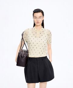 JNBY / ジェーエヌビーワイ その他トップス | Sheer Polka Dot Polo Knit