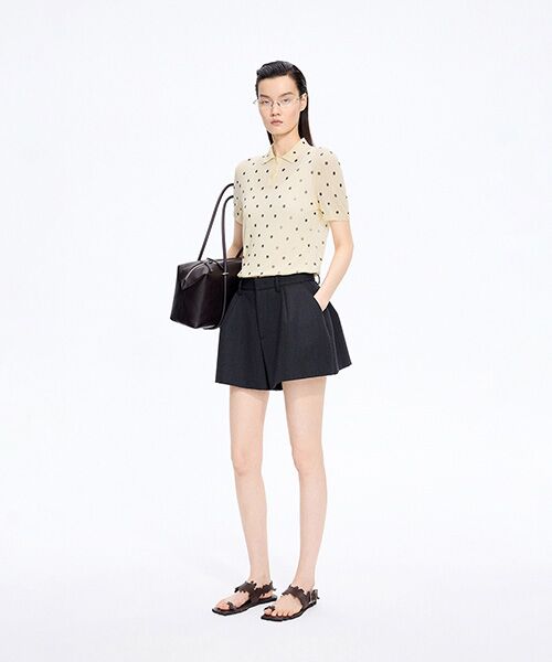 JNBY / ジェーエヌビーワイ その他トップス | Sheer Polka Dot Polo Knit | 詳細5