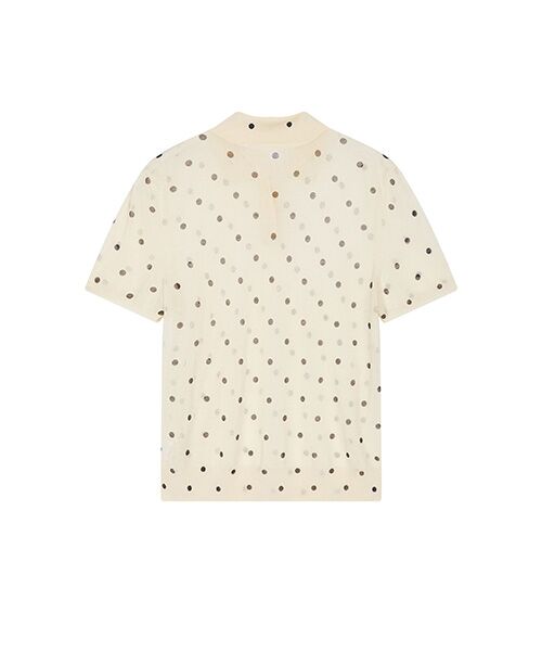 JNBY / ジェーエヌビーワイ その他トップス | Sheer Polka Dot Polo Knit | 詳細8