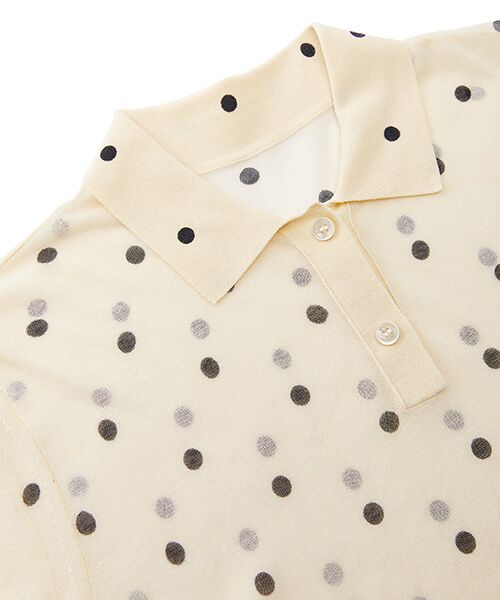 JNBY / ジェーエヌビーワイ その他トップス | Sheer Polka Dot Polo Knit | 詳細9