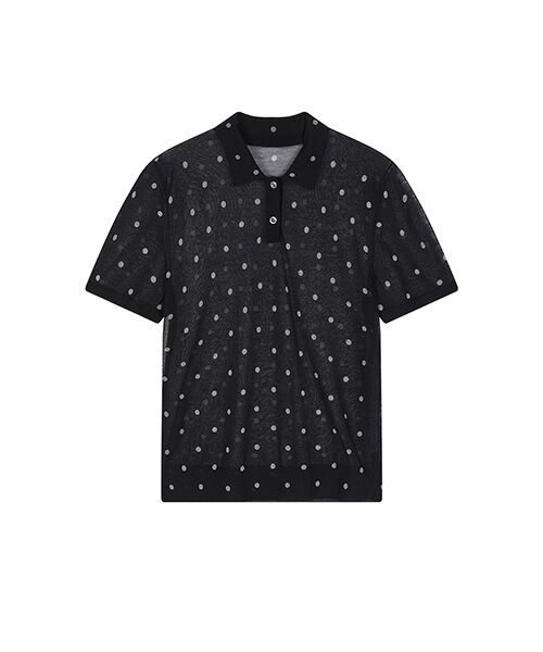 JNBY / ジェーエヌビーワイ その他トップス | Sheer Polka Dot Polo Knit | 詳細20