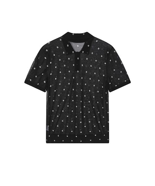 JNBY / ジェーエヌビーワイ その他トップス | Sheer Polka Dot Polo Knit | 詳細21