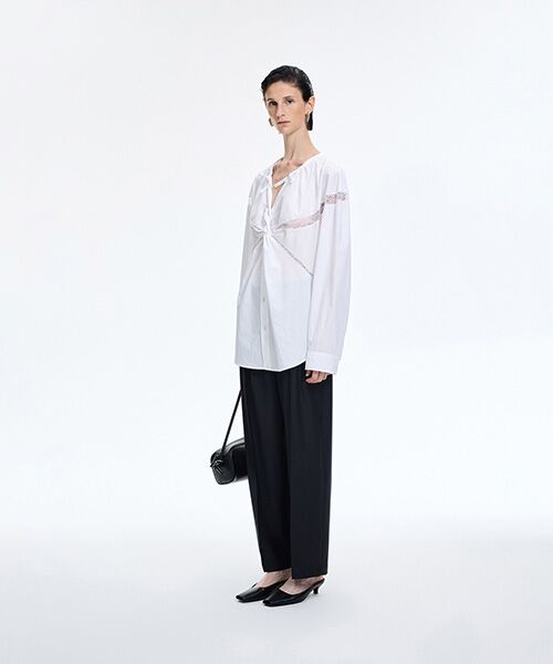 JNBY / ジェーエヌビーワイ スラックス・ドレスパンツ | Tailored Pleated Trousers | 詳細2