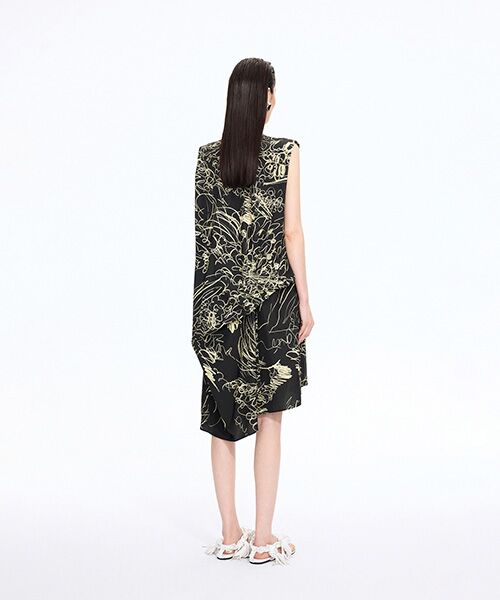 JNBY / ジェーエヌビーワイ ミニ丈・ひざ丈ワンピース | Sculpted Floral Dress | 詳細18