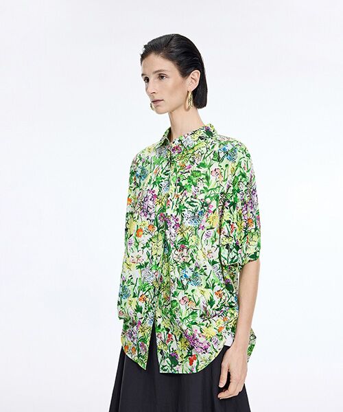 JNBY / ジェーエヌビーワイ シャツ・ブラウス | Botanical Print Relax Shirt | 詳細13